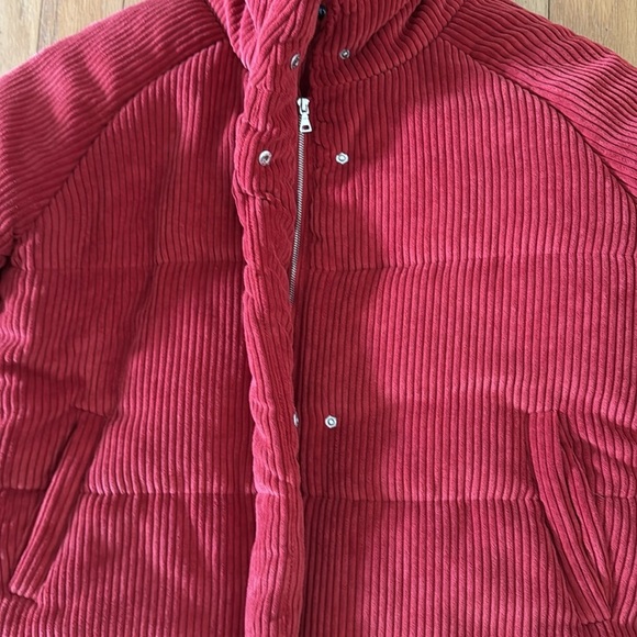 HYFVE | brick red | puffer jacket | zip up | size S - Picture 3 of 7